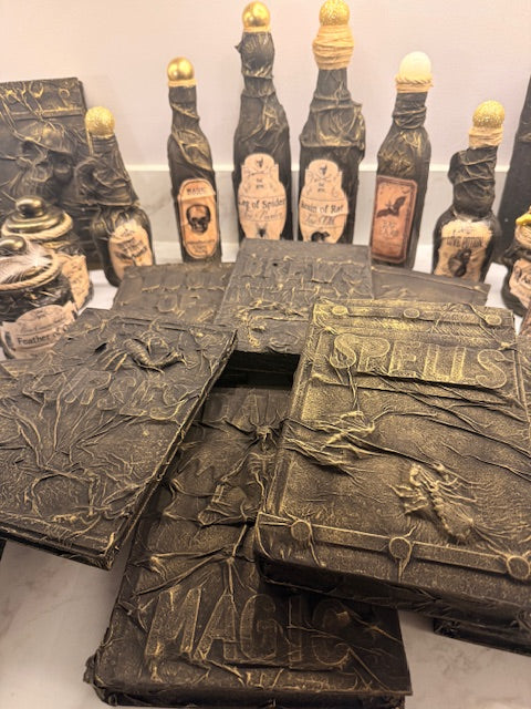 Halloween Spell Book Decor