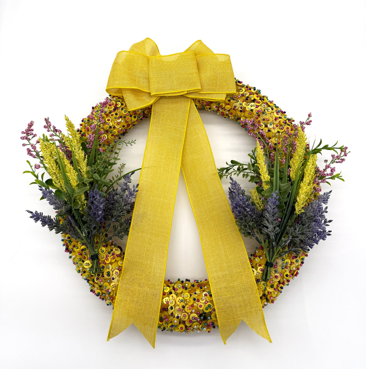 Seasonal Button Wreaths